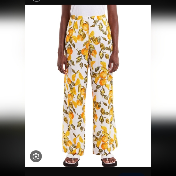 Orange grove print trousers - Picture 1 of 3